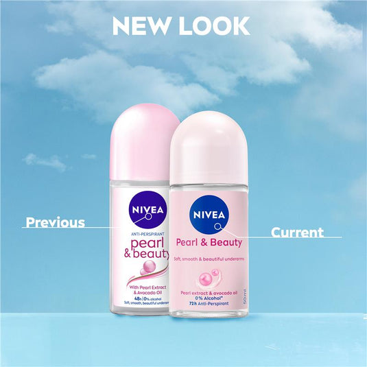 NIVEA Pearl & Beauty Roll On Deodorant 72H Protection 50ml