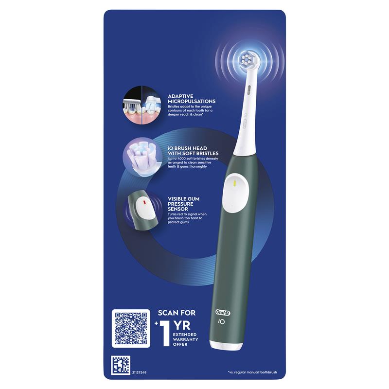 Load image into Gallery viewer, Oral B Power Toothbrush iO 2 Series Electric Forest Green
