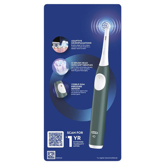 Oral B Power Toothbrush iO 2 Series Electric Forest Green