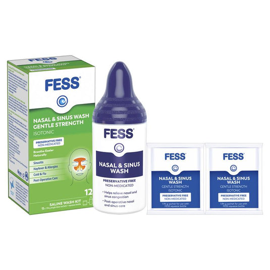 Fess Nasal & Sinus Wash Kit 12 Sachets