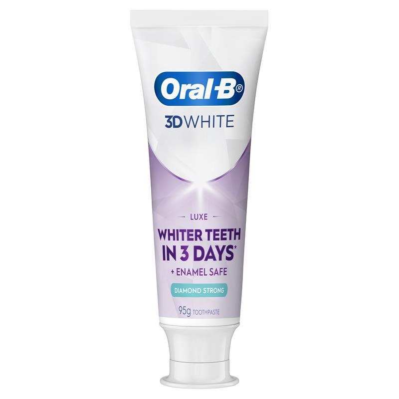 Load image into Gallery viewer, Oral B Teeth Whitening Toothpaste 3D White Luxe Diamond Strong 95g
