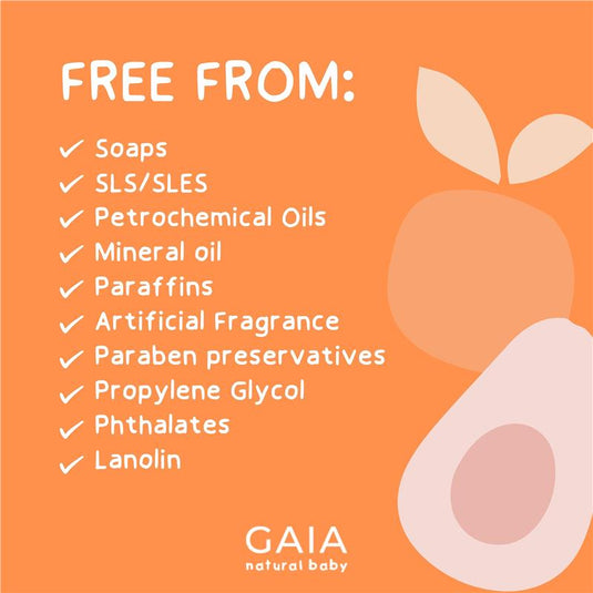 Gaia Natural Baby Bath & Body Wash 500ml Pump