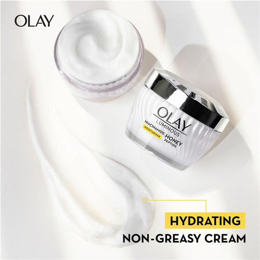 Olay Luminous Niacinamide Honey Peptide Moisturiser 50g