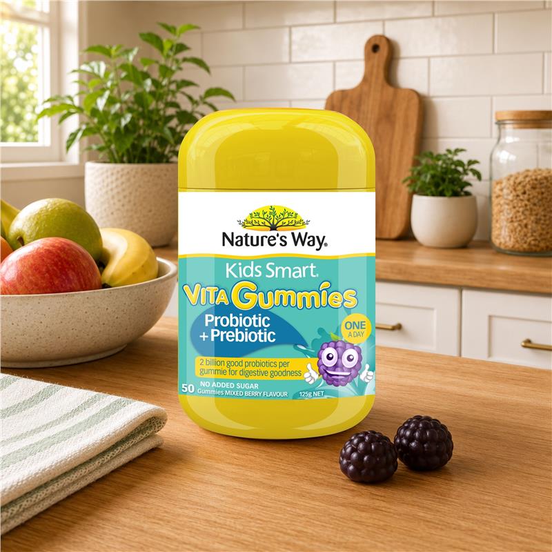 Load image into Gallery viewer, Nature's Way Kids Smart Vita Gummies Probiotic + Prebiotic 50 Pastilles
