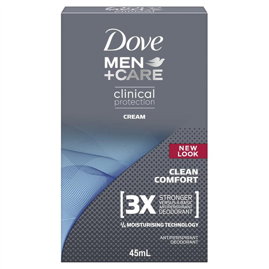 Dove for Men Clinical Protection Antiperspirant Deodorant Clean Comfort 45ml