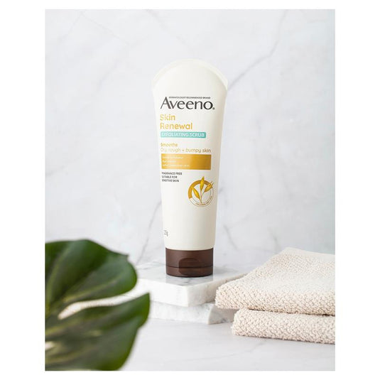Aveeno Skin Renewal Exfoliating Body Scrub For Dry Skin 225g