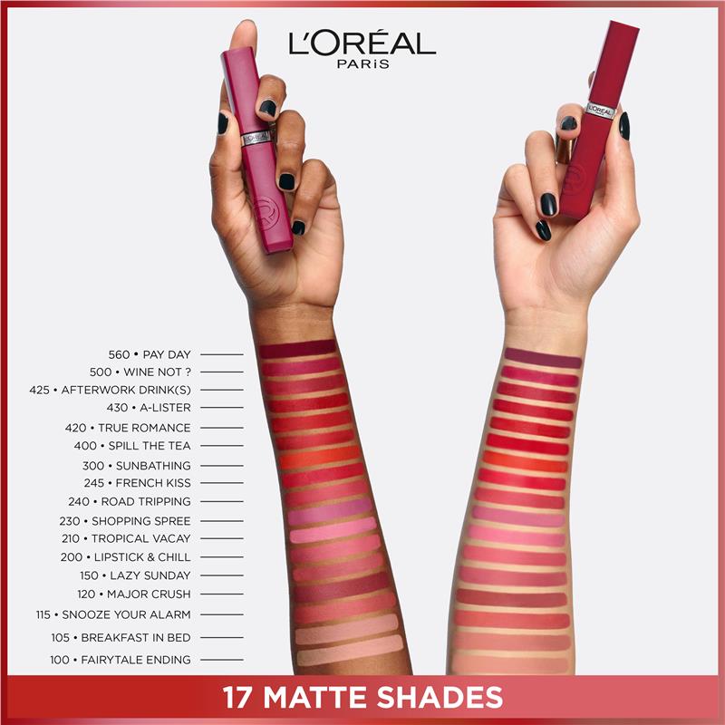 Load image into Gallery viewer, L'Oreal Paris Infallible Le Matte Resistance Liquid Lipstick 105 Breakfast in Bed

