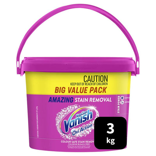 Vanish Napisan Oxiaction 3kg Bucket