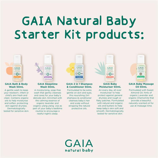 Gaia Natural Baby Starter Kit 5 x 50ml