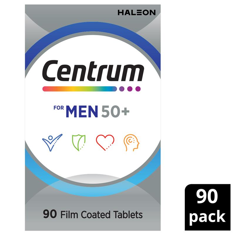 Load image into Gallery viewer, Centrum For Men 50+ 90 Tablets Exclusive Size
