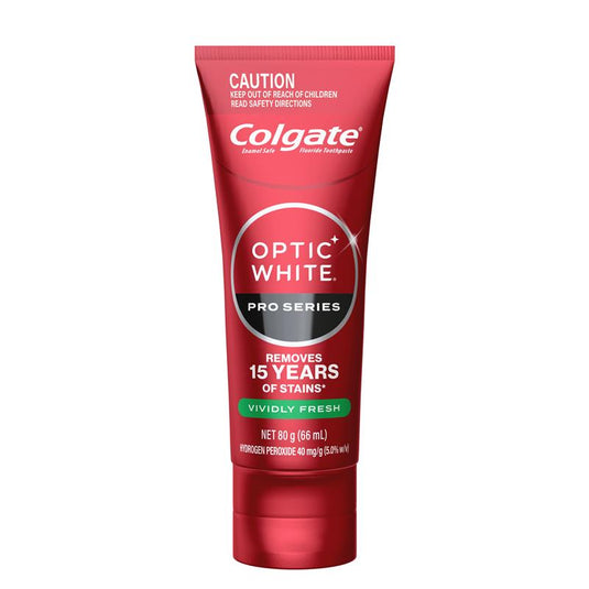 Colgate Toothpaste Optic White Pro Series Vividly Fresh 5% 80g