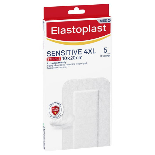 Elastoplast Sensitive Dressing 4XL 10x20cm 5 Dressings