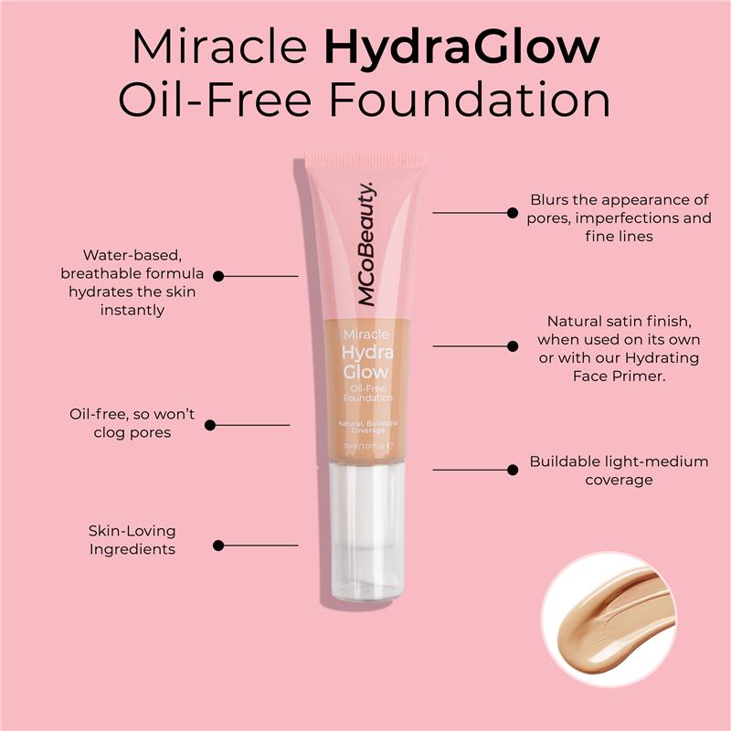 Load image into Gallery viewer, MCoBeauty Miracle Hydro Glow Oil Free Foundation Natural Tan NEW
