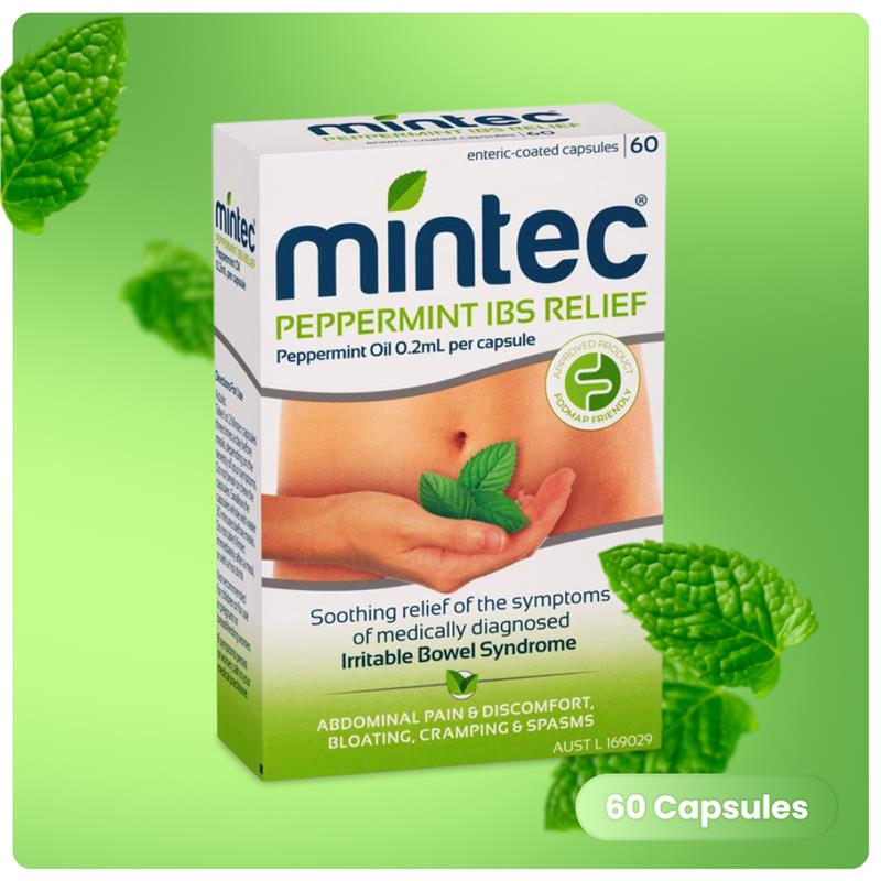 Load image into Gallery viewer, Mintec Peppermint IBS Relief 20 Capsules
