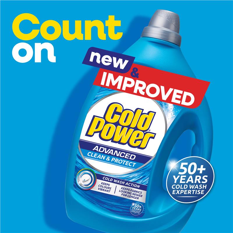 Load image into Gallery viewer, Cold Power Advanced Clean Liquid Laundry Detergent 2 Litres
