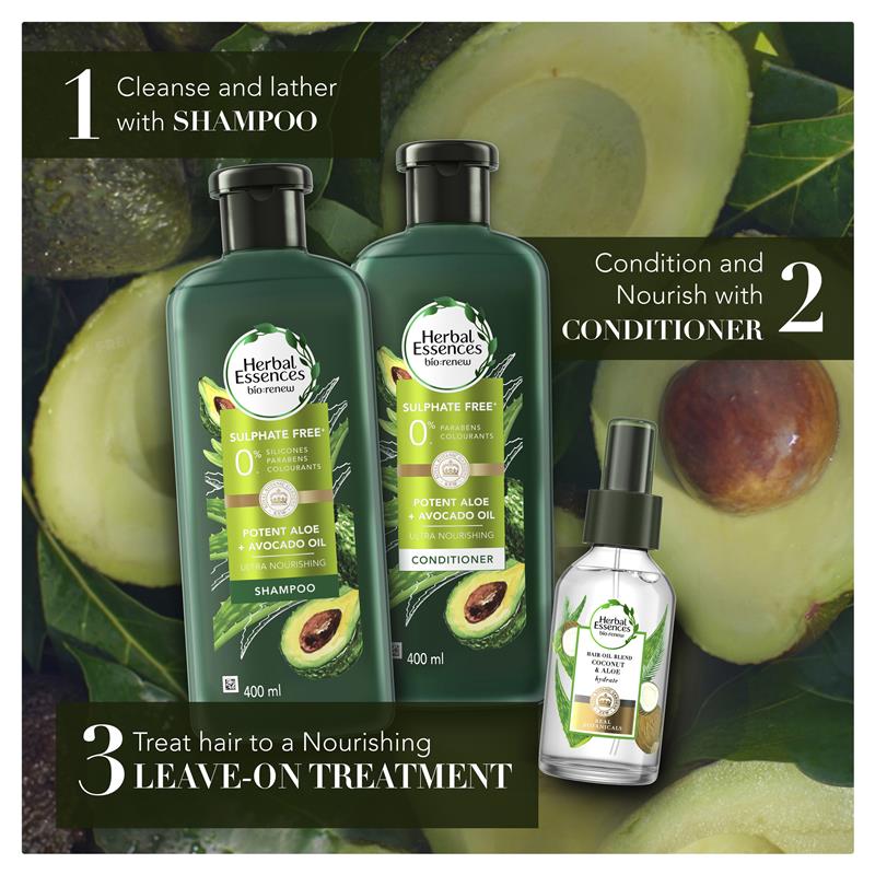 Load image into Gallery viewer, Herbal Essences Bio Renew Potent Aloe &amp; Avocado Oil Conditioner 400ml
