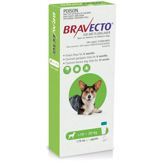 Bravecto Dog Spot On 10-20Kg