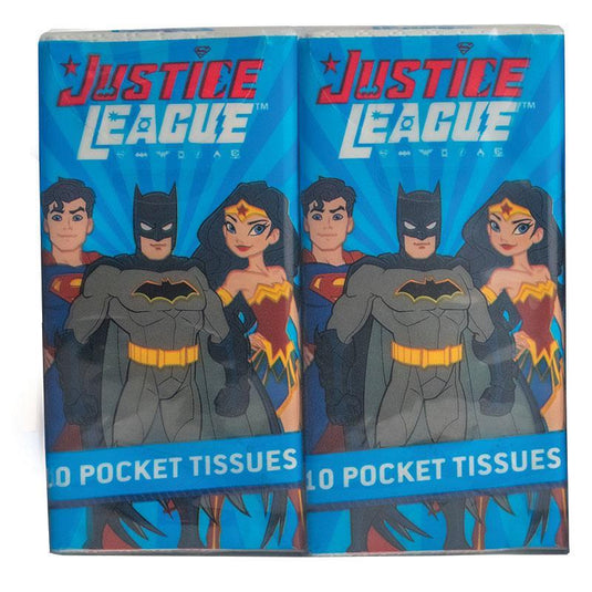 Young Justice Pocket Tissues 4 Pack