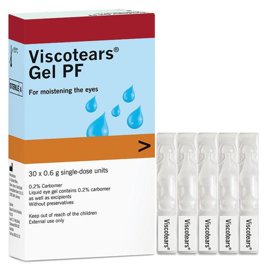 Viscotears Gel Preservative Free 0.6g 30 Vials
