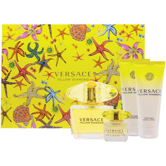 Versace Yellow Diamonds Eau de Toilette 90ml 4 Piece Set