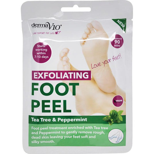Derma V10 Exfoliating Foot Peel 1 Treatment