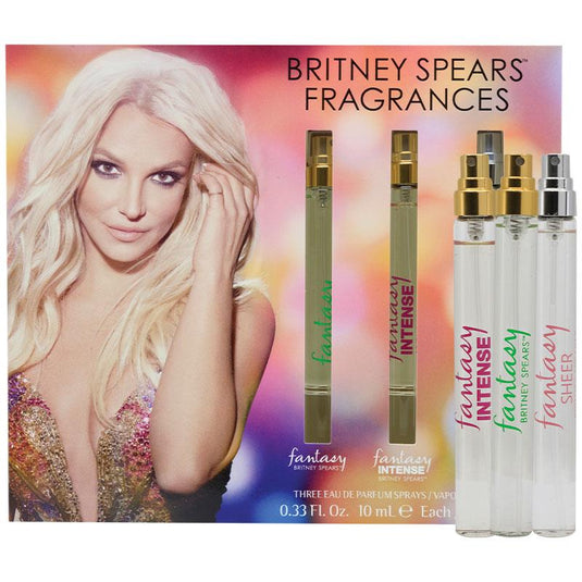 Britney Spears Fantasy 10ml + Fantasy Intense 10ml + Fantasy Sheer 10ml 3 Piece Spray Pen Coffret