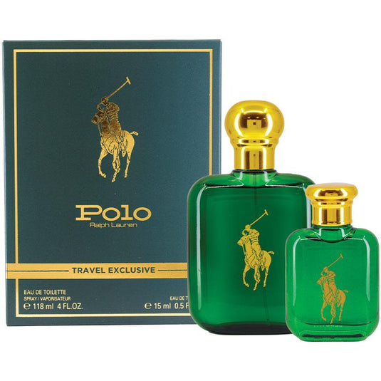 Ralph Lauren Polo Green for Men Eau de Toilette 118ml & 15ml 2 Piece Set