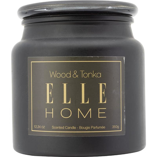 Elle Candle Wood & Tonka 350g