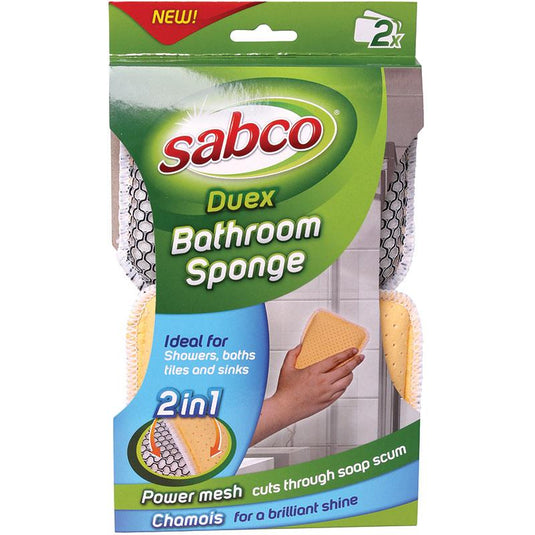 Sabco Duex Bathroom Sponge 2 Pack