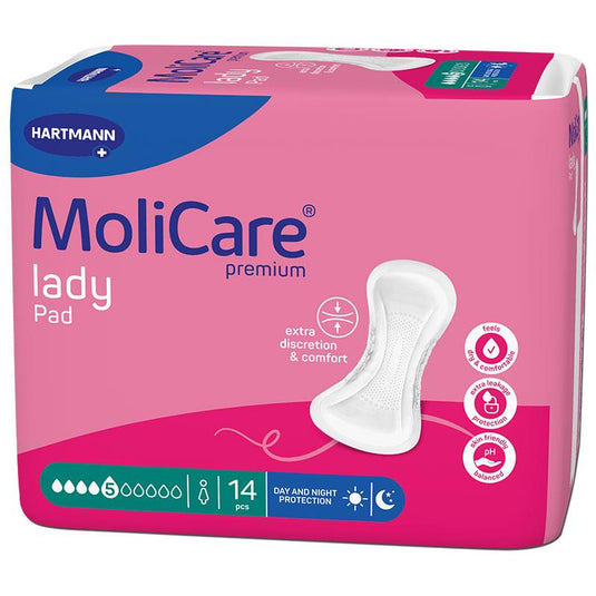 Molicare Lady Premium 5 Drops Pad 14 Pack