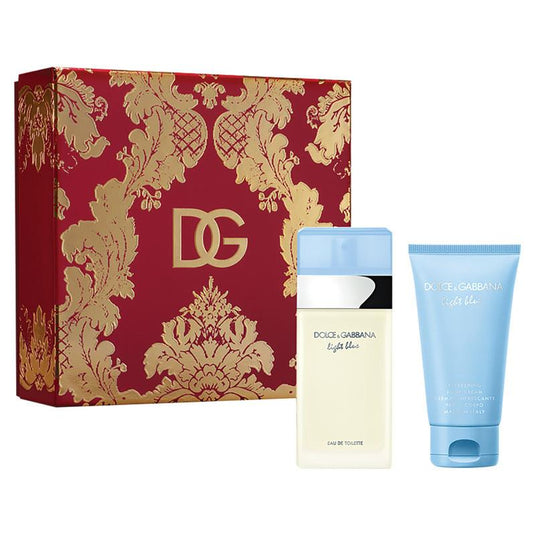 Dolce & Gabbana For Women Light Blue Eau de Toilette 100ml & Body Cream 2 Piece Set