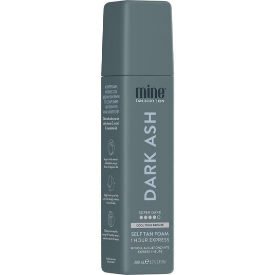 MineTan Dark Ash 1 Hour Express Self Tan Foam 200ml