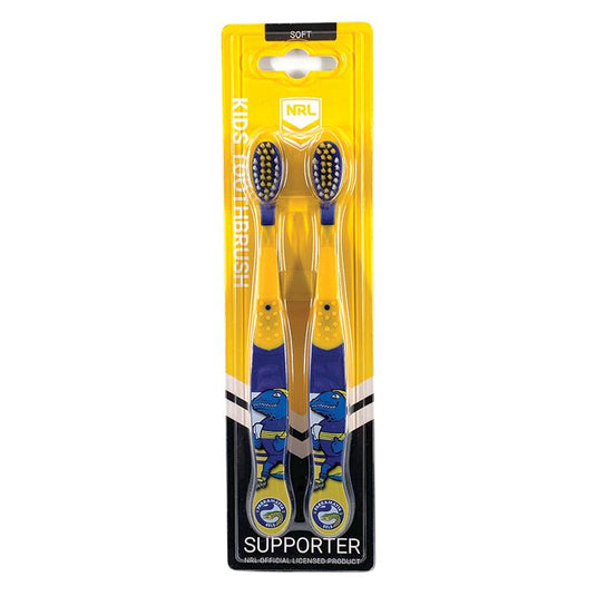 NRL Kids Toothbrush Parramatta Eels Twin Pack