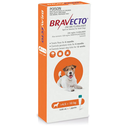 Bravecto Dog Spot On 4.5-10Kg