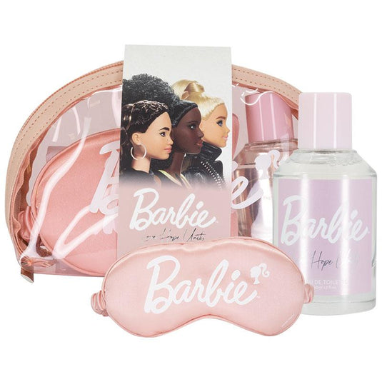 Barbie Eau de Toilette 50ml & Cosmetic Bag 3 Piece Set