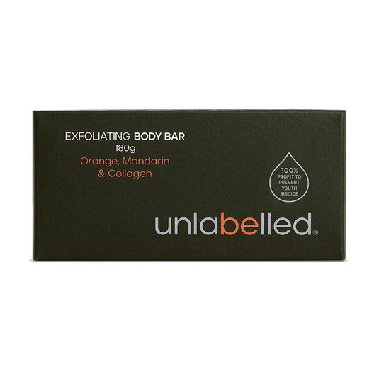Unlabelled Exfoliating Body Bar Orange Mandarin & Collagen 180g