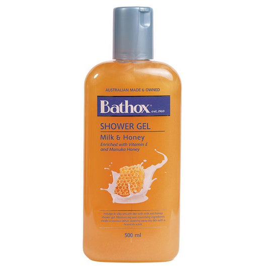 Bathox Shower Gel Milk and Honey 500ml