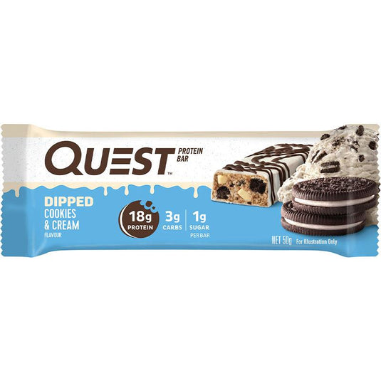 Quest Protein Bar Dipped Cookies & Cream 50g