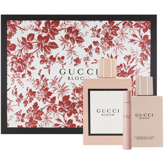 Gucci Bloom Eau de Parfum 100ml+ 50ml Shower Gel + 50ml Body Lotion 3 Piece Set