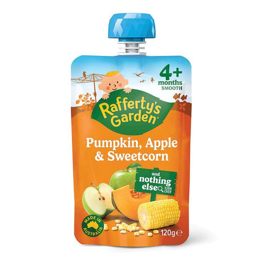 Raffertys Garden 4 Months Pump Apple & Corn 120g