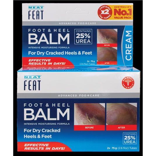 Neat Feat Foot & Heel Balm 2x75g Tubes