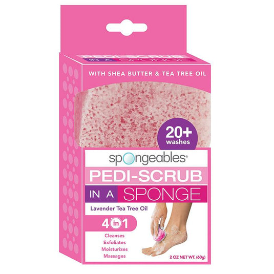 Spongeables PediScrub Lavender Tea Tree Oil 20+ Washes 60g