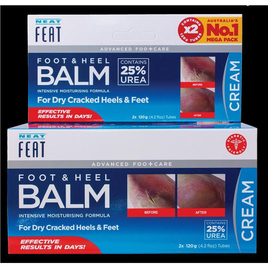 Neat Feat Foot & Heel Balm 2x120g Tubes
