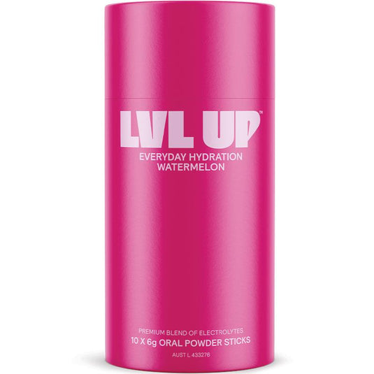 Lvl Up Everyday Hydration Sticks Watermelon 10 Pack