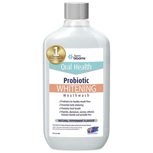 Henry Blooms Probiotic Mouthwash Whitening 375ml