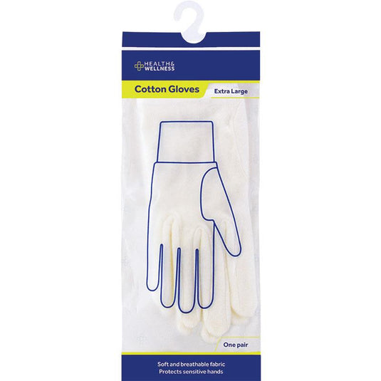Health & Wellness Cotton Gloves Extra Large NEW