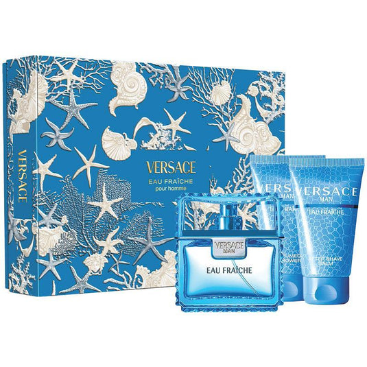 Versace Eau Fraiche Set Eau de Toilette 50ml Plus Shower Gel 50ml Plus Shampoo 50ml