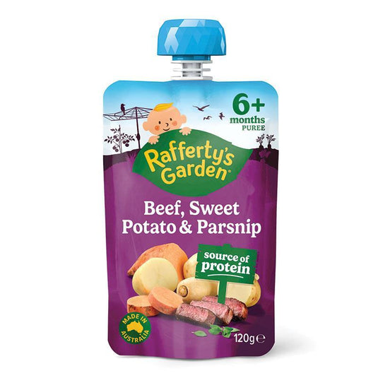 Raffertys Garden 6+ Months Beef Sweet Potato & Parsnip 120g