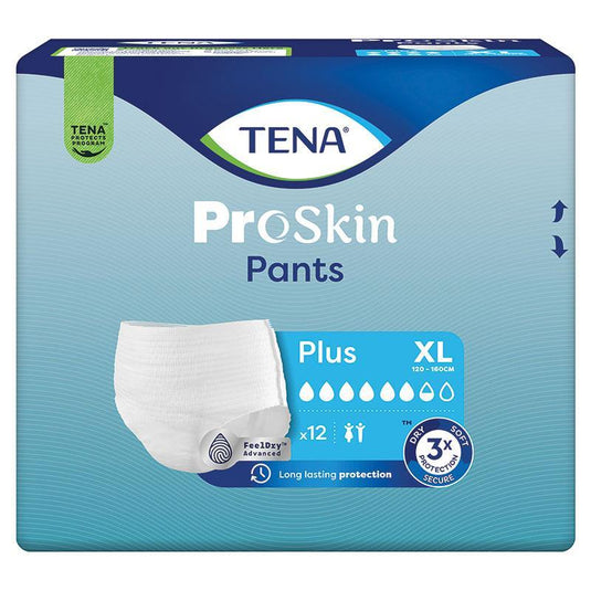 TENA Pants Plus Extra Large 12 Pack