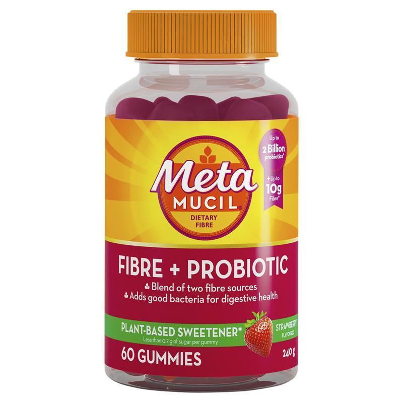 Load image into Gallery viewer, Metamucil Fibre + Probiotic Gummies 60 Pack
